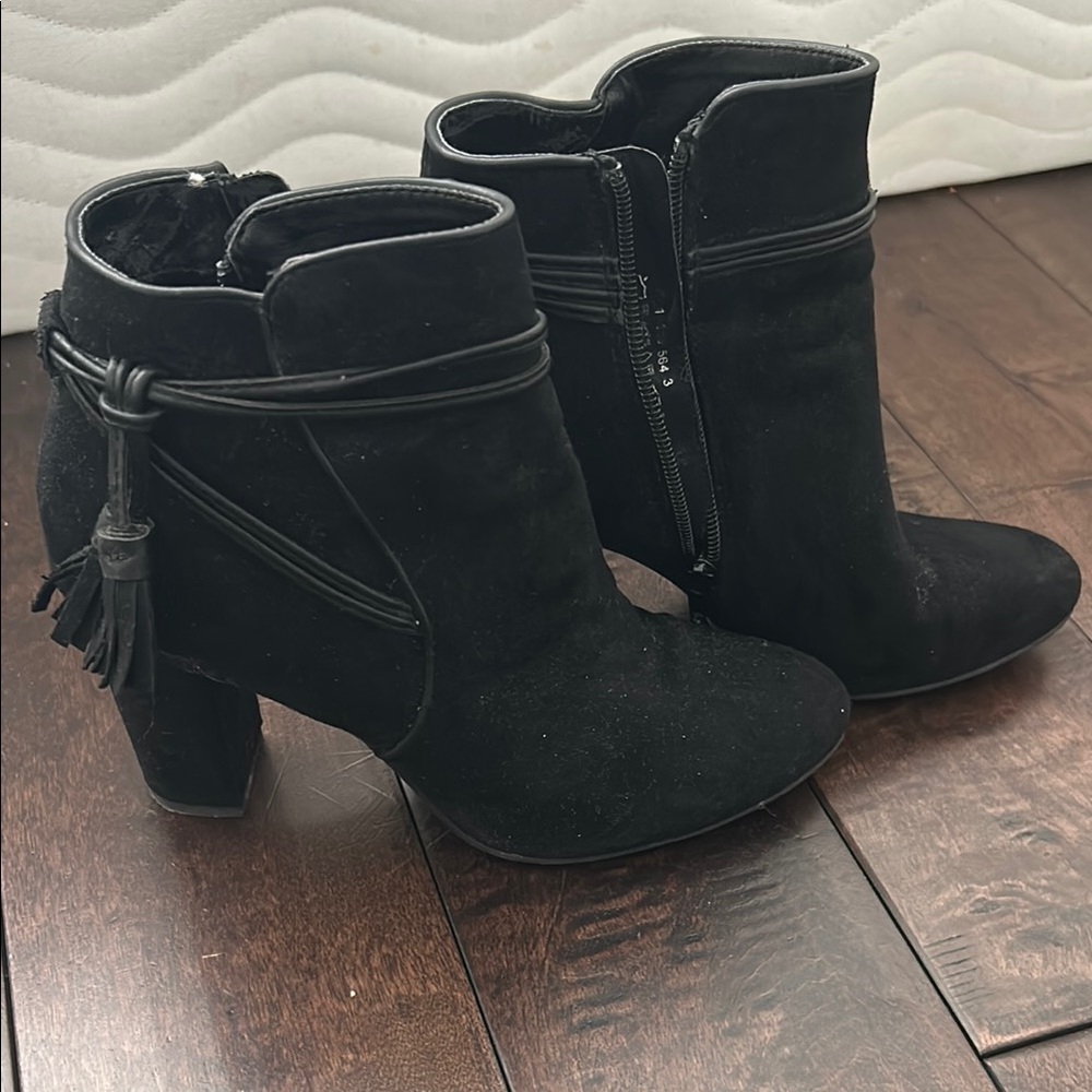 Black Suede Ankle Boots